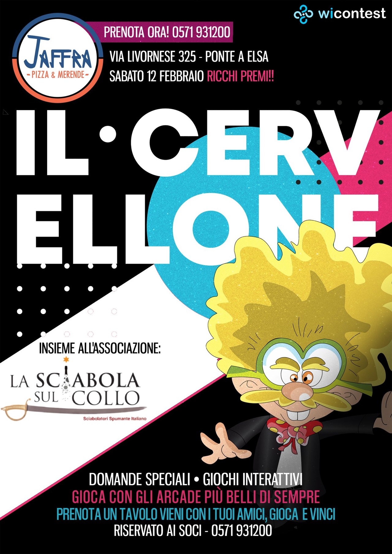 Il Cervellone - serata ludica con La Sciabola Sul Collo